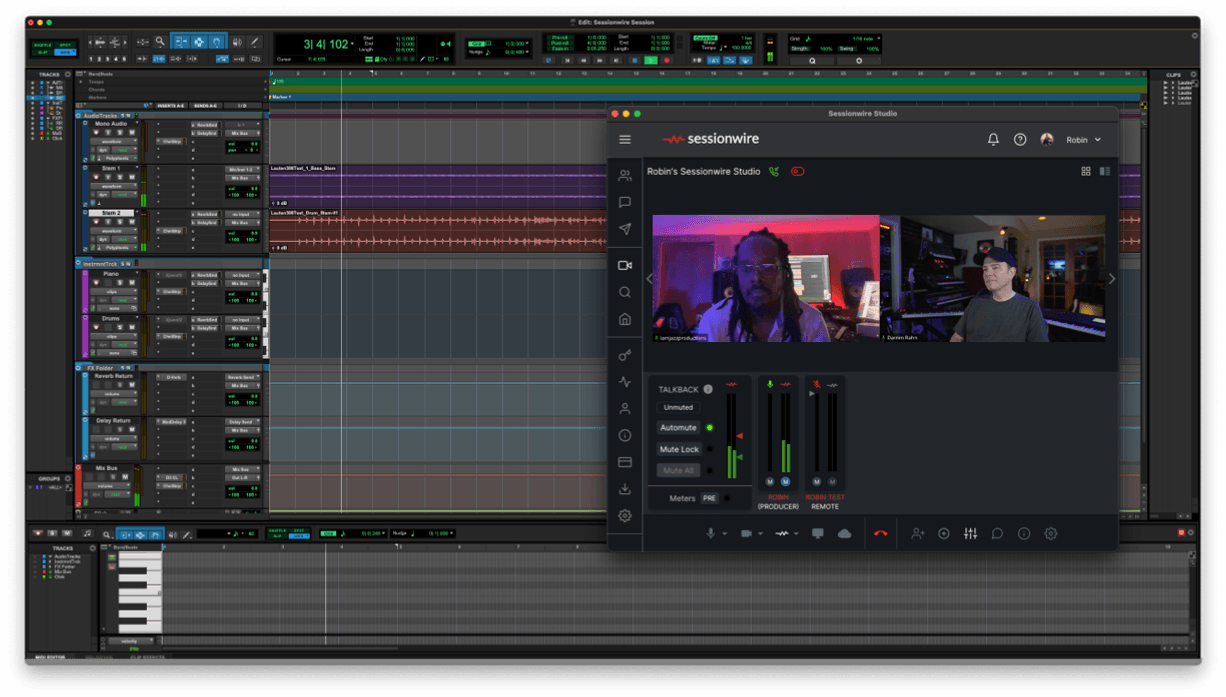 Sessionwire screenshot